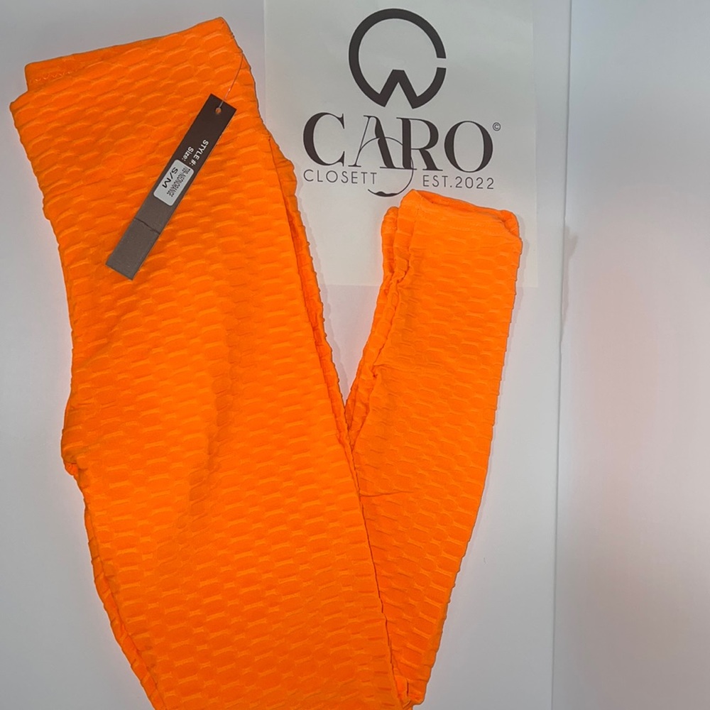 🍊Orange Brazilian Butt Lifting Scrunch Leggings🍊